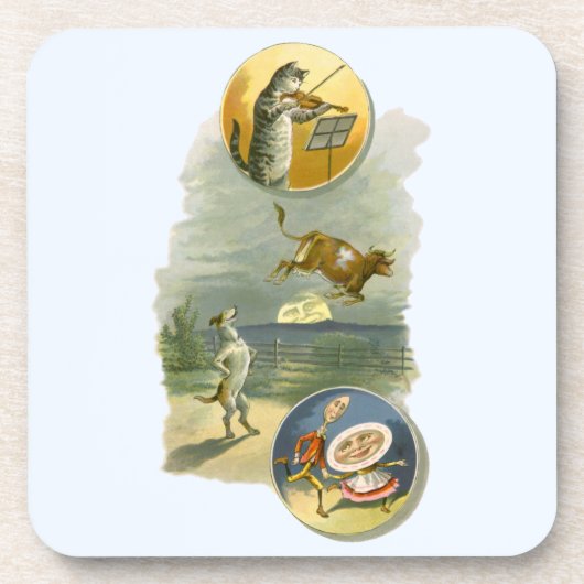 ヴィンテージマザーグース子供部屋ライムヘイディドル コースター (正面)