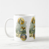 ヴィンテージマザーグース子供部屋ライムヘイディドル コーヒーマグカップ (左)