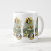 ヴィンテージマザーグース子供部屋ライムヘイディドル ジャンボコーヒーマグカップ (正面右)