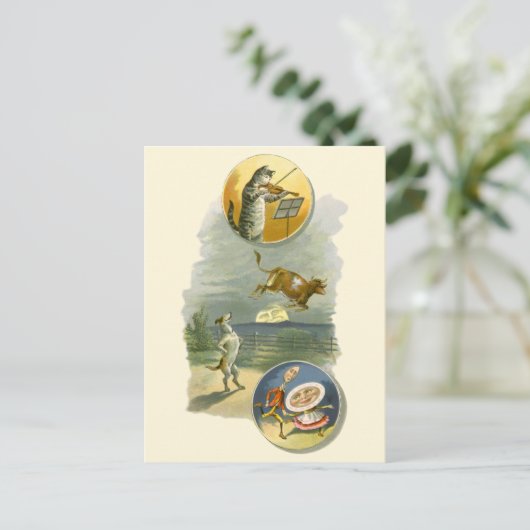 ヴィンテージマザーグース子供部屋ライムヘイディドル ポストカード (スタンド正面)