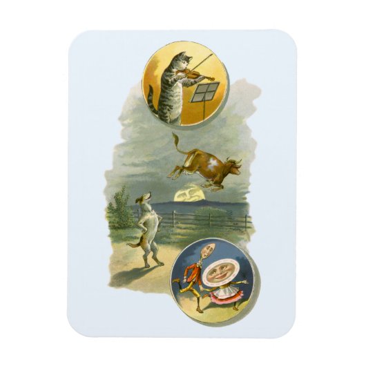 ヴィンテージマザーグース子供部屋ライムヘイディドル マグネット (縦)