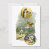 ヴィンテージマザーグース子供部屋ライムヘイディドル 招待状 (正面)