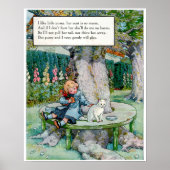 ヴィンテージマザーグース子供部屋ライム子猫子供部屋 ポスター (正面)