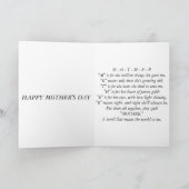 ヴィンテージマザーズデイカード心のこもったメッセージ カード (内部)