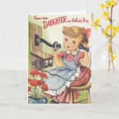 ヴィンテージマザーズデイカード心のこもったメッセージ カード (黄色い花)