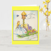 ヴィンテージマザーズデイカード カード (黄色い花)