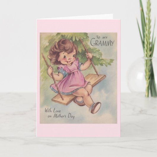 ヴィンテージマザーズデイカードforグラミー カード (正面)