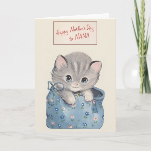 ヴィンテージマザーズデイカードNana カード (正面)