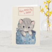 ヴィンテージマザーズデイカードNana カード (黄色い花)