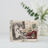 ヴィンテージマザーズデイコラージュ ポストカード (スタンド正面)