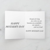 ヴィンテージマザーデイカードかわいいメッセージ カード (内部)