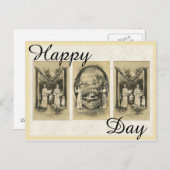 ヴィンテージマザーデイカードアンティークアルファベットカード ポストカード (正面/裏面)