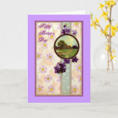 ヴィンテージマザーデイカード カード (黄色い花)