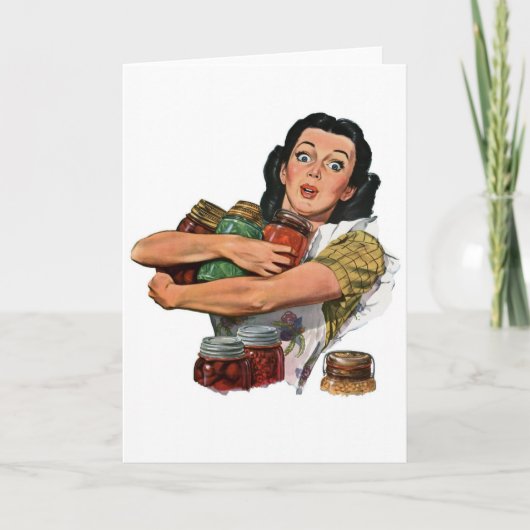 ヴィンテージマザー、主婦、キャニング・レトロ50年代 シーズンカード (正面)