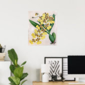 ヴィンテージマシャリアナムオーキッド ポスター (ホームオフィス)