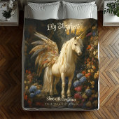 ヴィンテージマジカルフェアリータリーペガサス子供部屋 フリースブランケット