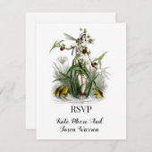 ヴィンテージマジカル庭園の結婚式 出欠カード (正面/裏面)