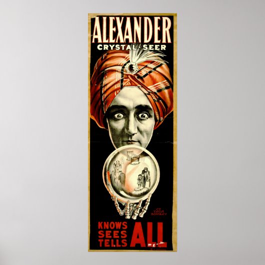 ヴィンテージマジシャンプレイビル1910 ポスター (正面)