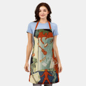 ヴィンテージマジシャン素晴らしカーター魔法法 エプロン (着用した状態)