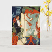 ヴィンテージマジシャン素晴らしカーター魔法法 カード (黄色い花)