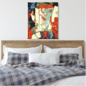 ヴィンテージマジシャン素晴らしカーター魔法法 キャンバスプリント (インサイチュ (寝室))