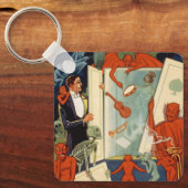 ヴィンテージマジシャン素晴らしカーター魔法法 キーホルダー (正面)