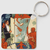 ヴィンテージマジシャン素晴らしカーター魔法法 キーホルダー (裏面)