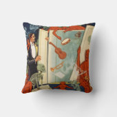 ヴィンテージマジシャン素晴らしカーター魔法法 クッション (裏面)