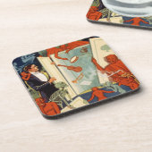 ヴィンテージマジシャン素晴らしカーター魔法法 コースター (左側)