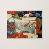 ヴィンテージマジシャン素晴らしカーター魔法法 ジグソーパズル (横)