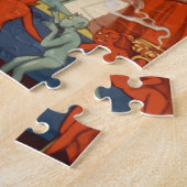 ヴィンテージマジシャン素晴らしカーター魔法法 ジグソーパズル (側面)