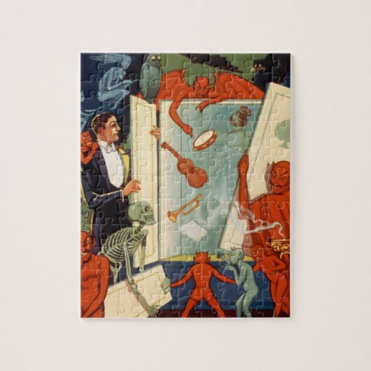 ヴィンテージマジシャン素晴らしカーター魔法法 ジグソーパズル (縦)