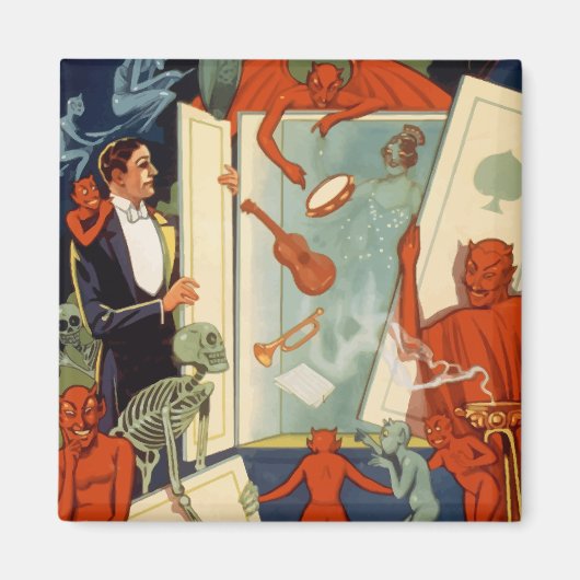 ヴィンテージマジシャン素晴らしカーター魔法法 マグネット (正面)