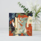 ヴィンテージマジシャン素晴らしカーター魔法法 招待状 (スタンド正面)