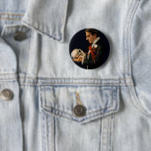 ヴィンテージマジシャン、サーストンホールディングアヒトスカル 缶バッジ (インサイチュ)