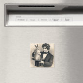 ヴィンテージマジシャン&ラビット魔法トリック マグネット (インサイチュ (食洗機))