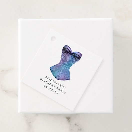 ヴィンテージマスカレードコルセットとラグジュアリーフェイクレザー フェイバータグ (インサイチュ)