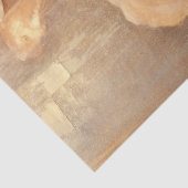 ヴィンテージマスタード黄フランスのバラほこりっぽい緑 薄葉紙 (詳細)