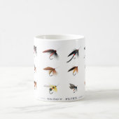 ヴィンテージマス釣りフライコーヒーマグ コーヒーマグカップ (中央)