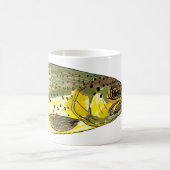 ヴィンテージマス釣り漁師 コーヒーマグカップ (中央)