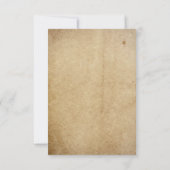 ヴィンテージマソンジャー結婚式の出欠確認カード 出欠カード (裏面)