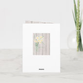 ヴィンテージマソンズJarとDaffodil日付カードを保存 案内状 (裏面)