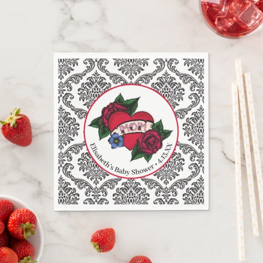 ヴィンテージマタトゥー紙ナプキンス スタンダードランチョンナプキン (インサイチュ)