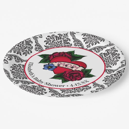 ヴィンテージマタトゥー紙プレート ペーパープレート (アングル)