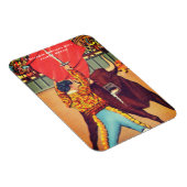 ヴィンテージマタドールとケープアンドブル、ジュアレス、メキシコ マグネット (右側)