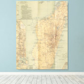 ヴィンテージマダガスカルの地図（1896年） キャンバスプリント (インサイチュ (ウッドフロア))