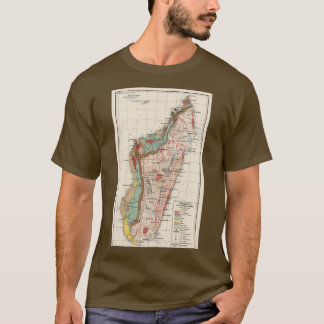 ヴィンテージマダガスカルの地質図1922 Tシャツ