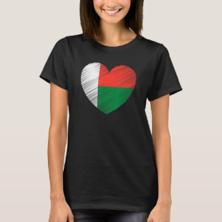ヴィンテージマダガスカル国旗のプライドサポートマル Tシャツ