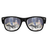 ヴィンテージマダムマラリア蚊成人パーティーシェード キッズサングラス (正面)