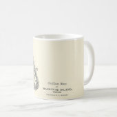 ヴィンテージマッキナックアイランドミシガンマグの地図 コーヒーマグカップ (正面右)